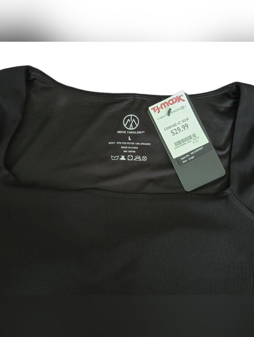 NWT | MOVE THEOLOGY | SQUARE NECK CROP TOP | SIZE LARGE - Picture 3 of 12